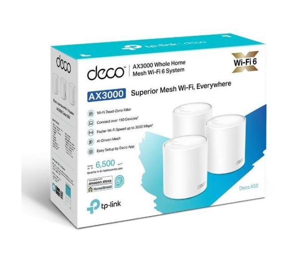 TP-LINK System WIFI Deco X50 (3-pack) AX3000 - 724924 - zdjęcie 4
